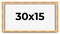 Panoramic Minimalist Shadow Box Brown Picture Frame - UV Acrylic, Backing, Hanging Hardware